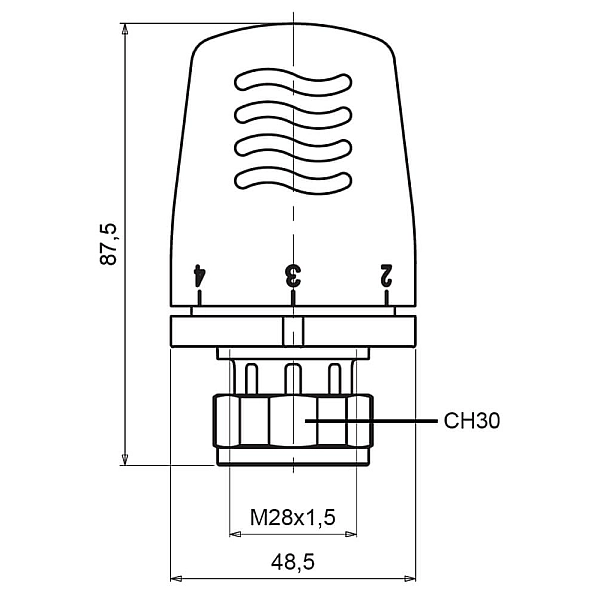 Термоголовка Icma 28х1,5 №1100 - Фото - 2