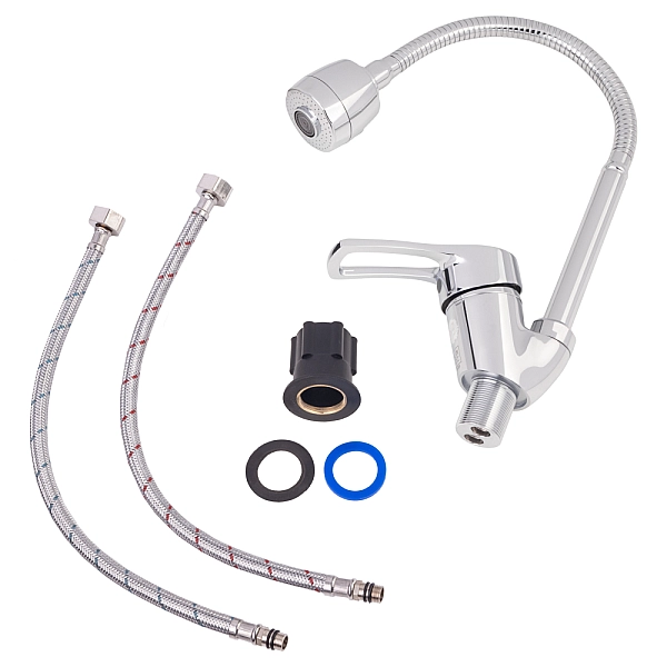 Смеситель для кухни Lidz Agata 008F4 с гибким изливом (k40) LDAGA008F4CRM35126 Chrome - Фото - 6