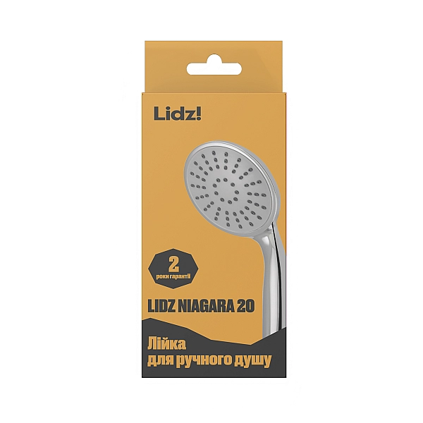Лійка для ручного душу Лейки Lidz Niagara 20 80 мм округла LDNIA20CRM35448 Chrome - Фото - 6