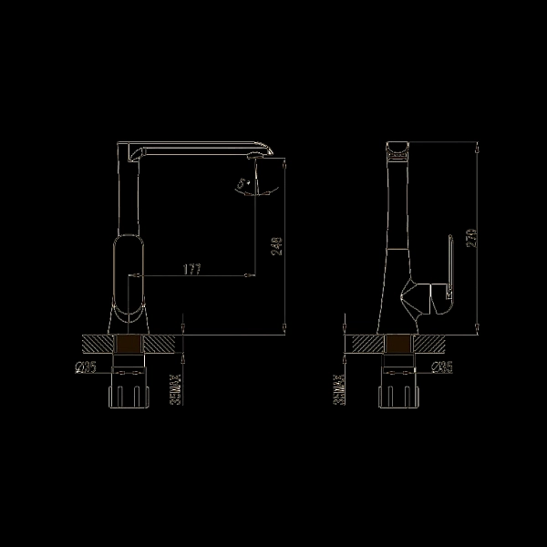 43108141 IVEN Змішувач д/кухні, хром (1 сорт) - Фото - 2