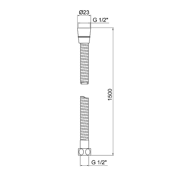 Шланг Lidz Niagara 03 1,5 м LDNIA03CRM35452 Chrome - Фото - 2