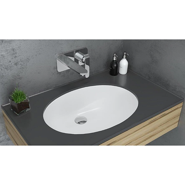 1610136 OVALE Раковина під стільницю без донного клапана 545х400х200 (1 сорт) - Фото - 3