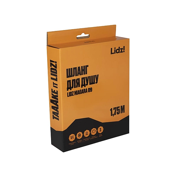 Шланг Lidz Niagara 09 1,75 м LDNIA09CRM35459 Chrome - Фото - 4