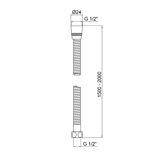 Шланг Lidz Niagara 13 1,5-2 м LDNIA13CRM35461 Chrome - Фото - 2