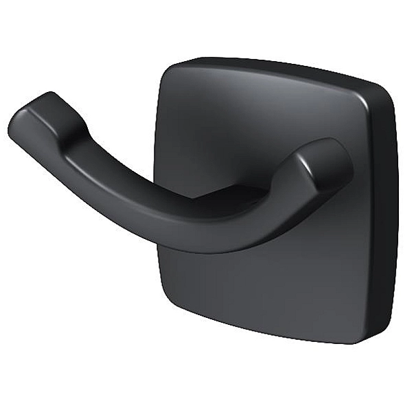 A9035622 Gem, подвійний гачок для рушників, чорний мат (1 сорт)