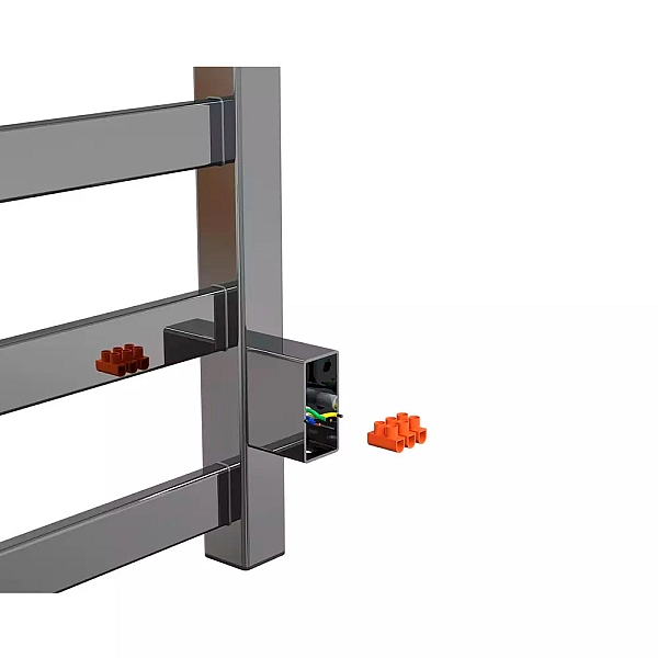 D50005 Комплект прихованого підключення прямокутний, структурований чорний (1 сорт) - Фото - 3