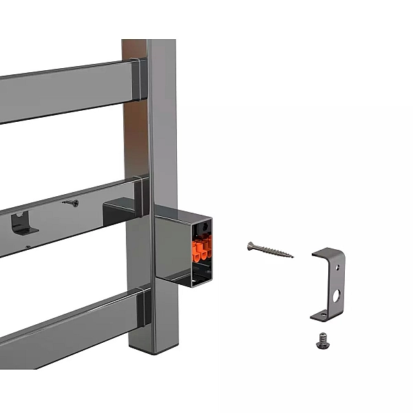 D50005 Комплект прихованого підключення прямокутний, структурований чорний (1 сорт) - Фото - 6