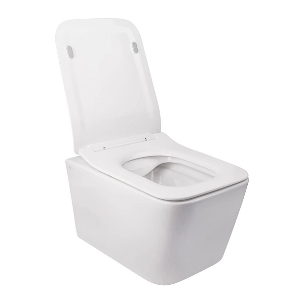 Готовое решение Qtap для ванной комнаты: подвесной унитаз Crow Rimless 520х360х290 + комплект инсталляции Nest 4 в 1 (круглая клавиша Satin) - Фото - 6