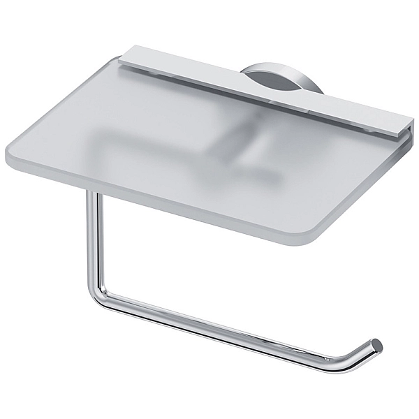 A85A341500 X-Joy, Тримач для туалетного паперу з полицею, хром (1 сорт)
