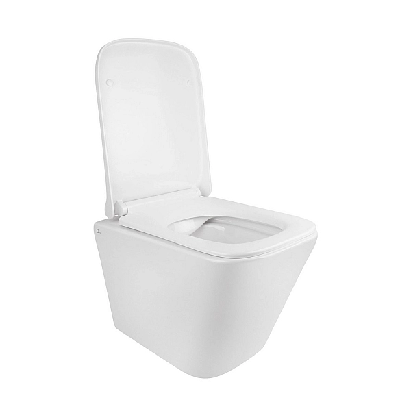 Готове рішення Qtap для ванної кімнати: підвісний унітаз Tern Rimless 490x340x350 + комплект інсталяції Nest 4 в 1 (квадратна клавіша Satin) - Фото - 12