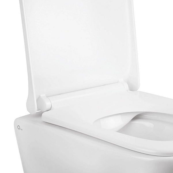 Готове рішення Qtap для ванної кімнати: підвісний унітаз Tern Rimless 490x340x350 + комплект інсталяції Nest 4 в 1 (квадратна клавіша Satin) - Фото - 3