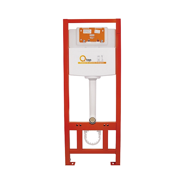 Готове рішення Qtap для ванної кімнати: підвісний унітаз Tern Rimless 490x340x350 + комплект інсталяції Nest 4 в 1 (кругла клавіша Satin) - Фото - 8