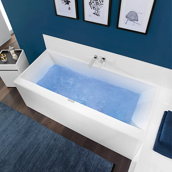 uBQ190SQE2DV-01 SQUARO EDGE 12 Ванна 190х90см, білий (1уп) (1 сорт) - Фото - 2