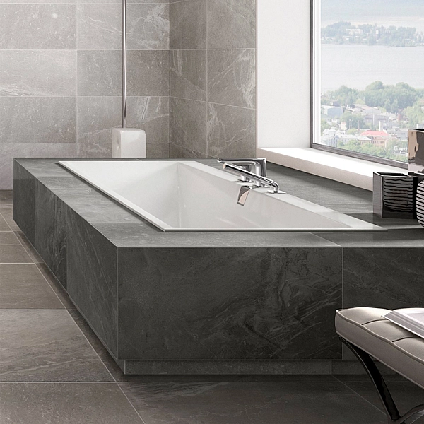 uBQ190SQE2DV-01 SQUARO EDGE 12 Ванна 190х90см, білий (1уп) (1 сорт) - Фото - 4