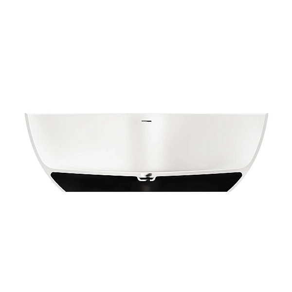 VABELS/00 BELLA Ванна окремостояча 170*80 см з литого (штучного) каменю Silkstone, з інтегрованим сифоном, білий матовий (1 сорт) - Фото - 2