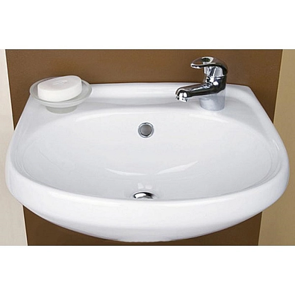 2322450UA STATUS Раковина 45 см, з переливом, правий отвір (1 сорт) - Фото - 3