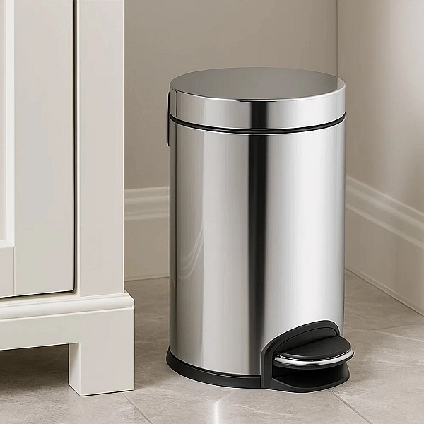 41775000 Відро для сміття, хром (1 сорт) - Фото - 4