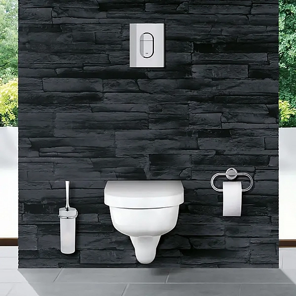 38844000 Arena Cosmopolitan, накладна панель змиву унітазу, хром (1 сорт) - Фото - 7