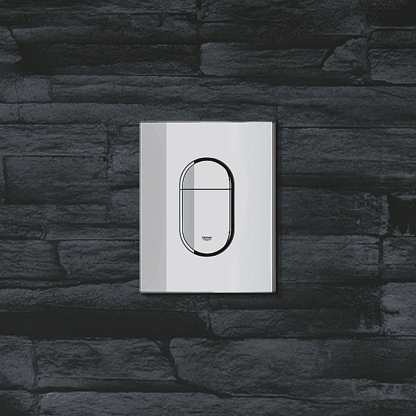 38844000 Arena Cosmopolitan, накладна панель змиву унітазу, хром (1 сорт) - Фото - 3