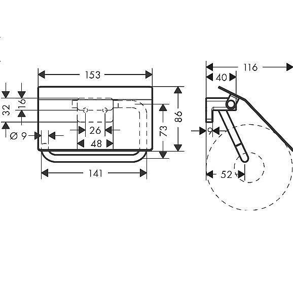 41753670 AddStoris Тримач для туалетного паперу, чорний матовий (1 сорт) - Фото - 2