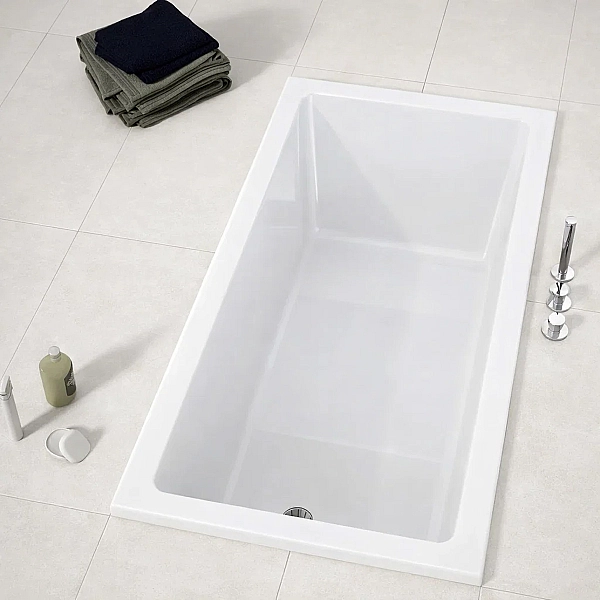 554.385.01.1 Ванна акрилова прямокутна Selnova Square 170х75см, з ніжками, колір білий (1 сорт) - Фото - 5