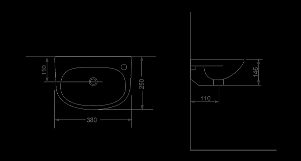 1014135 SMALL Раковина без донного клапана 380x250x145 (1 сорт) - Фото - 2