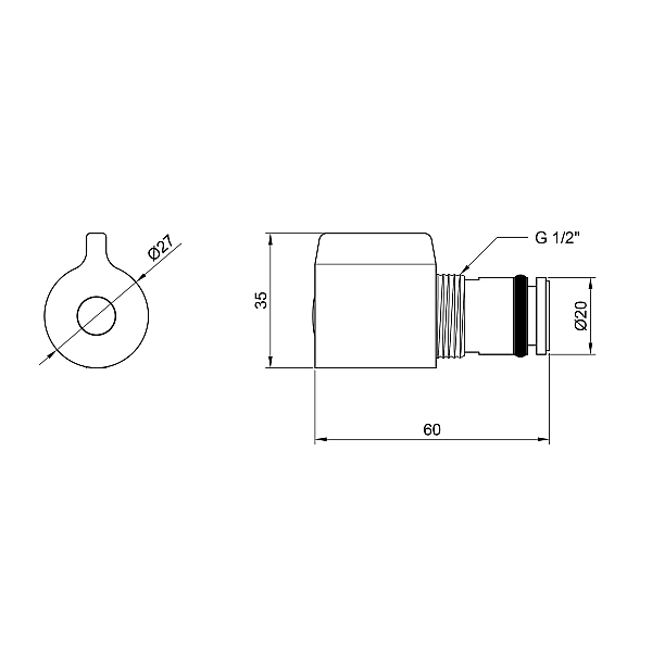 Дивертор для смесителя Lidz Repair 140 LDREP140CRM34772 Chrome - Фото - 2