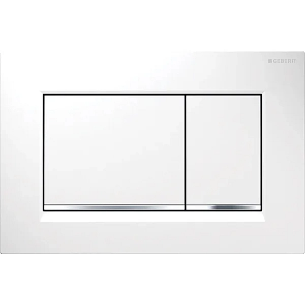 115.883.KJ.1 Sigma20 square  клавіша, біла/глянцевий хром (1 сорт)