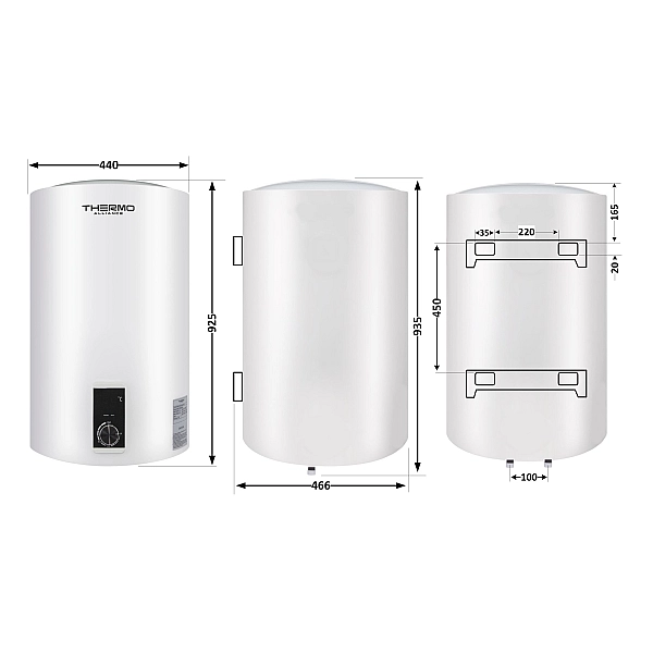 Водонагреватель электрический Thermo Alliance 100 л вертикальный, сухой ТЭН 2,0 кВт D100V20J3(D)K - Фото - 2