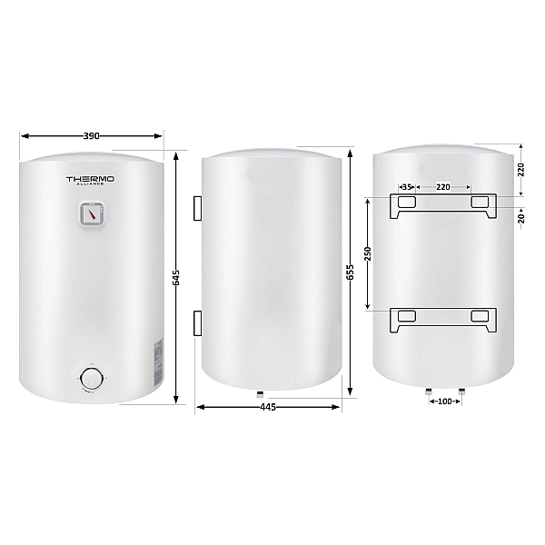 Водонагрівач електричний Thermo Alliance 50 л універсальний, мокрий ТЕН 1,5 кВт D50VH15Q2 - Фото - 2
