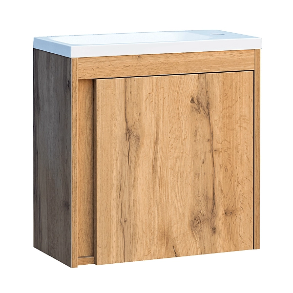 063050O SMALL Тумба 50 з умивальником, дуб (1 сорт) - Фото - 7