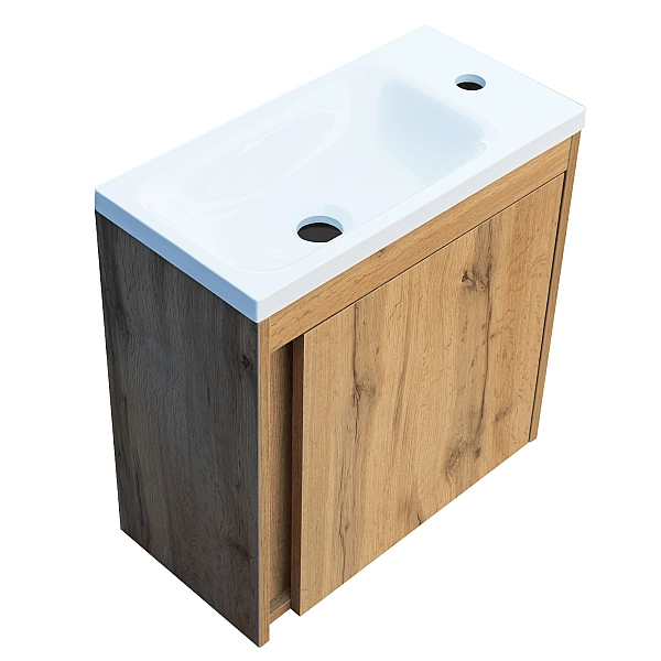 063050O SMALL Тумба 50 з умивальником, дуб (1 сорт) - Фото - 9