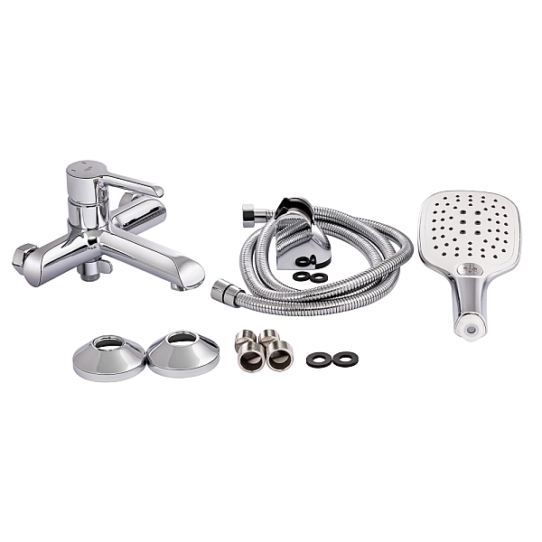 Змішувач для ванни Qtap Grand (з душовим гарнітуром) QTGRACRM006 Chrome - Фото - 8
