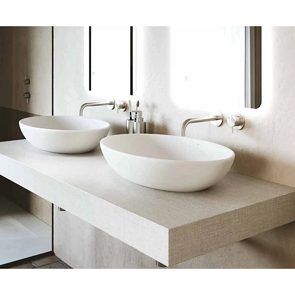 MGLVF2  FLAT 2 60x40 раковина,  в кольорі magnesio (1 сорт) - Фото - 3