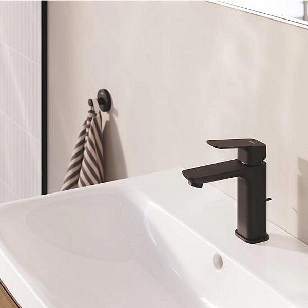 1017572430 Cubeo Змішувач одноважільний для раковини M-розміру, чорний матовий (1 сорт) - Фото - 5