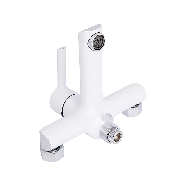 Змішувач для ванни Qtap Grand (з душовим гарнітуром) QTGRAWCR006 Chrome/White - Фото - 4