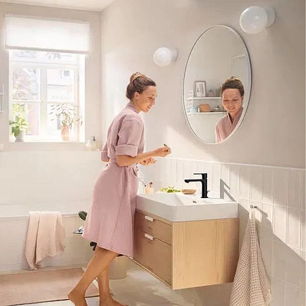 72588670 Rebris S Змішувач д/раковини 110 CoolStart EcoSmart з д/к, чорний матовий (1 сорт) - Фото - 6