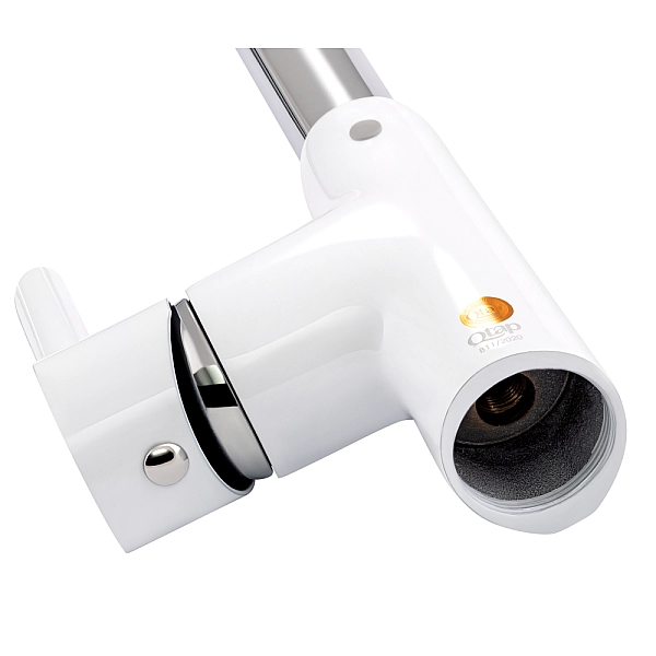 Змішувач для кухні Qtap Grand QTGRAWCR007F Chrome/White - Фото - 3