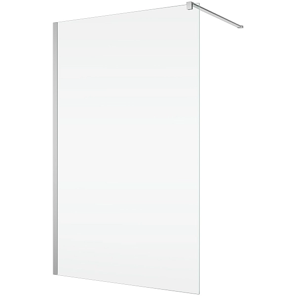 STR4PA61205007   WALK-IN EASY Душова фіксована перегородка 1200*2000, скло 6 мм,  прозоре, профіль хром (1 сорт)