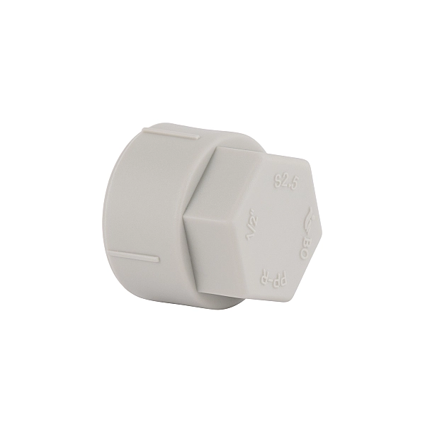 Заглушка PPR Blue Ocean с резьбой 20х1/2" ВР - Фото - 3