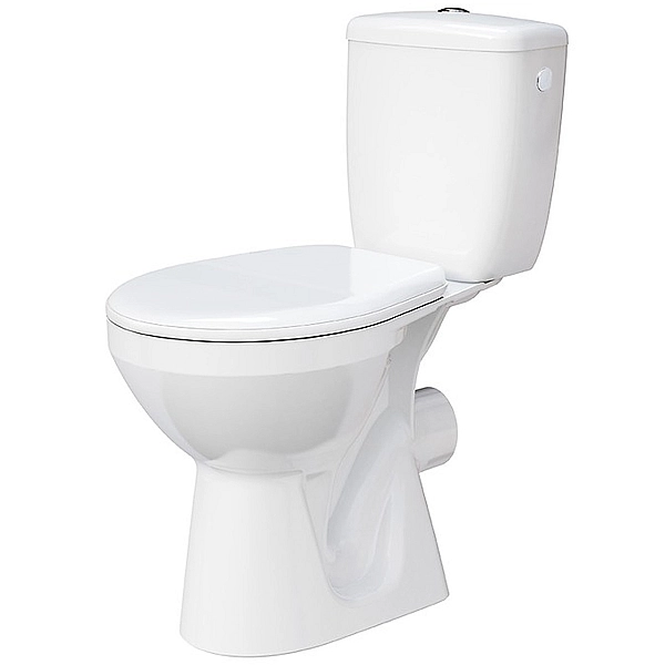 K33-007 Компакт 890 MITO GREY 010 SEAT PP UA з поліпропіленовим сидінням, горизонтальний випуск, боковий підвід води (1 сорт)