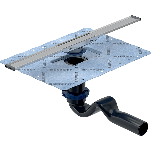 154.454.00.1 CleanLine20 Basic Душовий канал 60 см, сифон з гідрозатвором 50 мм та накладкою із матової нержавіючої сталі, для висоти вирівнювальної стяжки до 90 мм на трапі (1 сорт) - Фото - 2