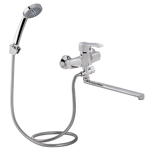 Смеситель для ванны Lidz Anny 005C2 с поворотным изливом (c душевым гарнитуром) (k40) LDANN005C2CRM35102 Chrome