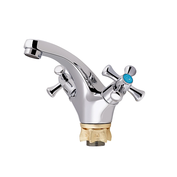 Змішувач для раковини Lidz Lamb 161F двохвентильний LDLAM161FCRM35446 Chrome - Фото - 3