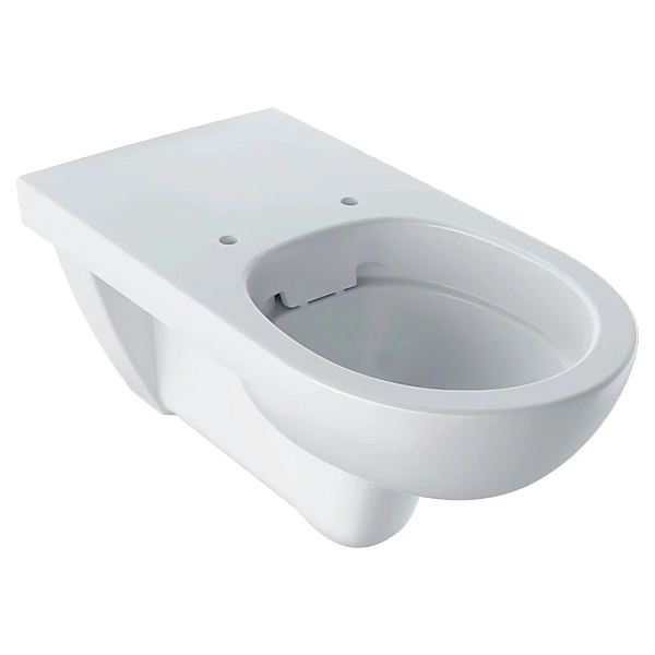 501.046.00.7 Selnova Comfort Підвісний унітаз для осіб з обмеженими фіз.можливостями, подовжений виліт, Rimfree, колір білий глянець (1 сорт)