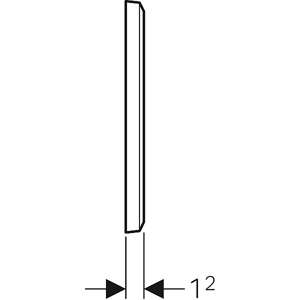 116.425.11.1 Захисна кришка для прихованого функціонального блоку змішувачів для умивальників, колір білий (1 сорт) - Фото - 4