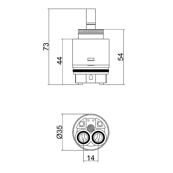 Картридж для змішувача Lidz Repair 35N (k35) LDREP35N35778 - Фото - 2