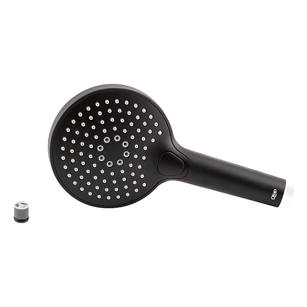 Лейка для ручного душа Qtap Rucni 120 мм округлая QTRUCA120O3KBB Black Matt - Фото - 3