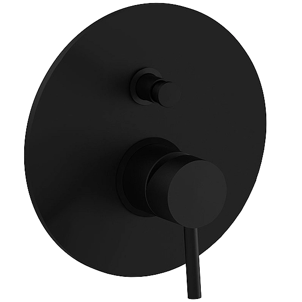 LIG015NO LIGHT Змішувач д/ванни прихов. монтажу, чорн.мат (1 сорт) - Фото - 3