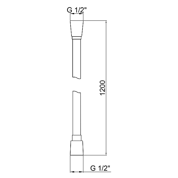 Шланг для ручного душа Qtap Hadice 1200 мм QTHADPVC120C Chrome - Фото - 2